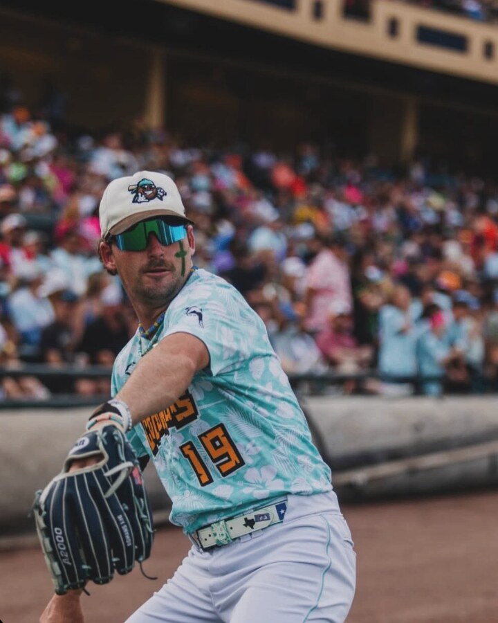 Squintz pitcher in motion on the mound