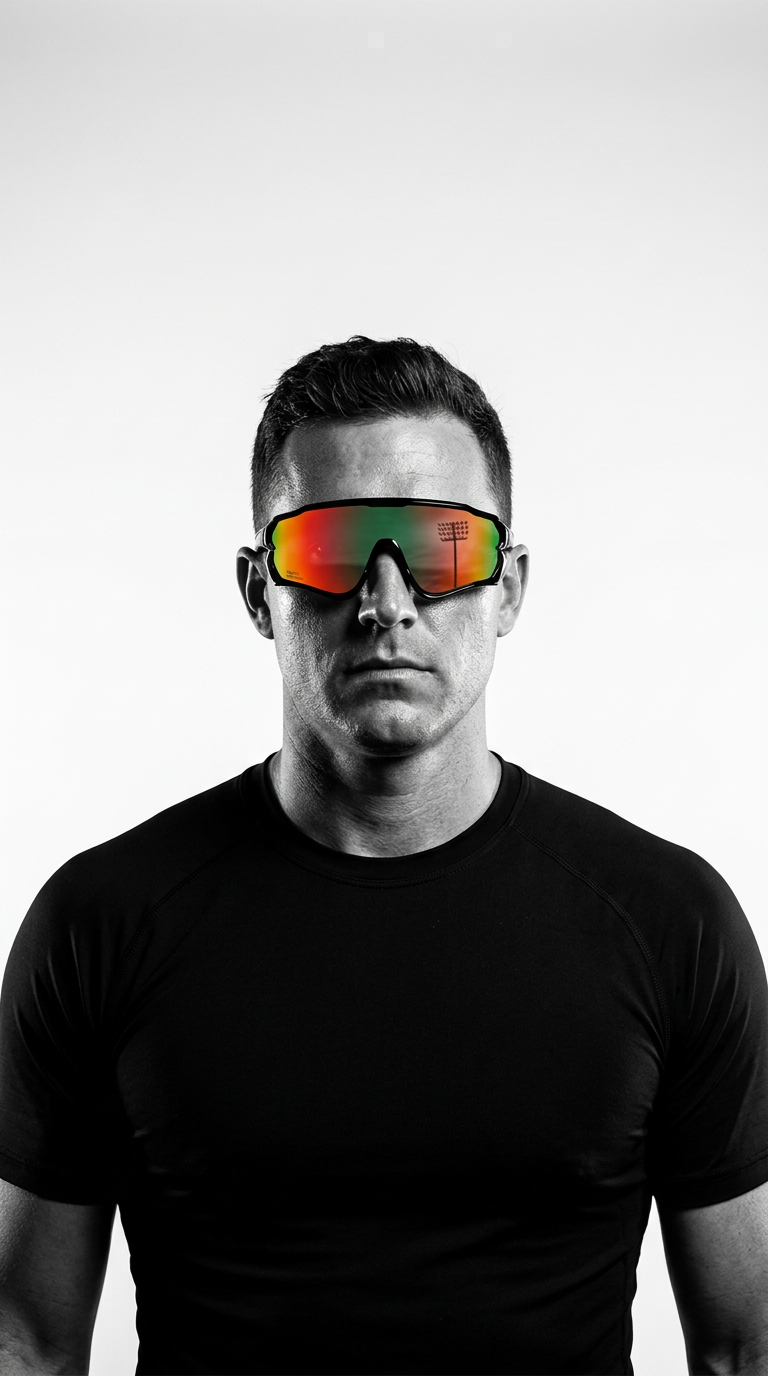 Fire Mirror lens on model